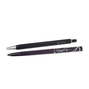 Sheraton Pens Set Black Purple Logo Hotel Business Office Supplies